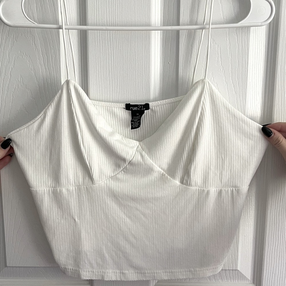White Rue21 Crop Top Tank - Picture 6 of 8